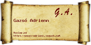 Gazsó Adrienn névjegykártya